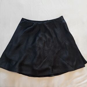 Mustard Seed Black Satin Skort